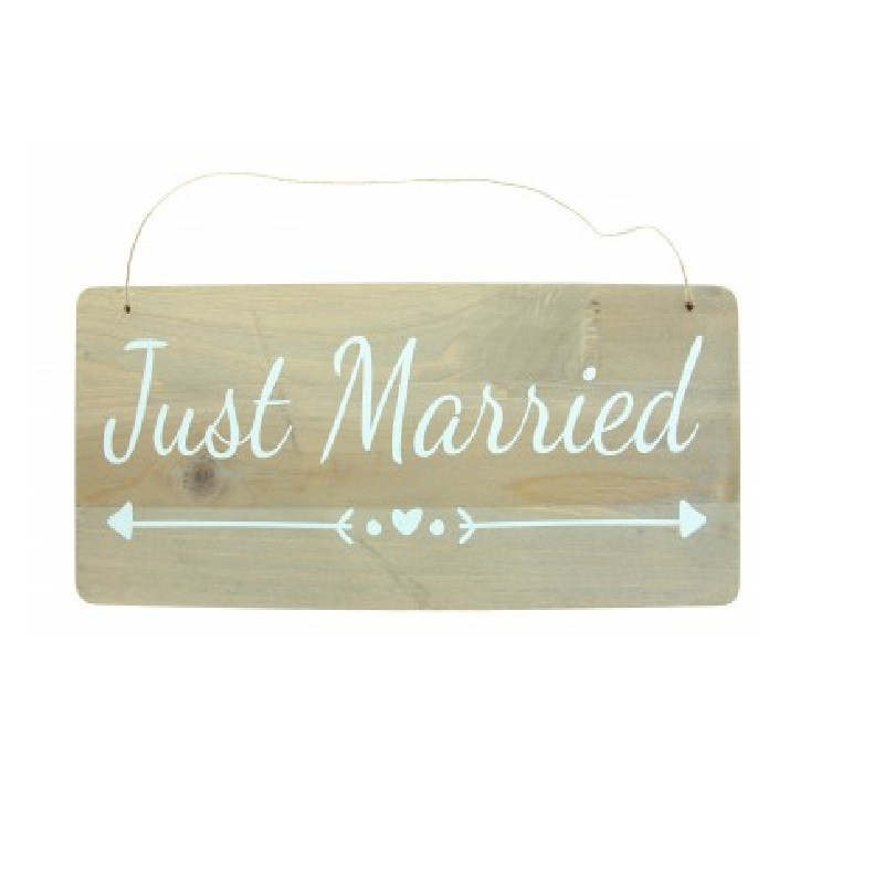 pancarte-mariage-bois-just-married