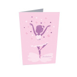 10 x Invitation + enveloppe danseuse