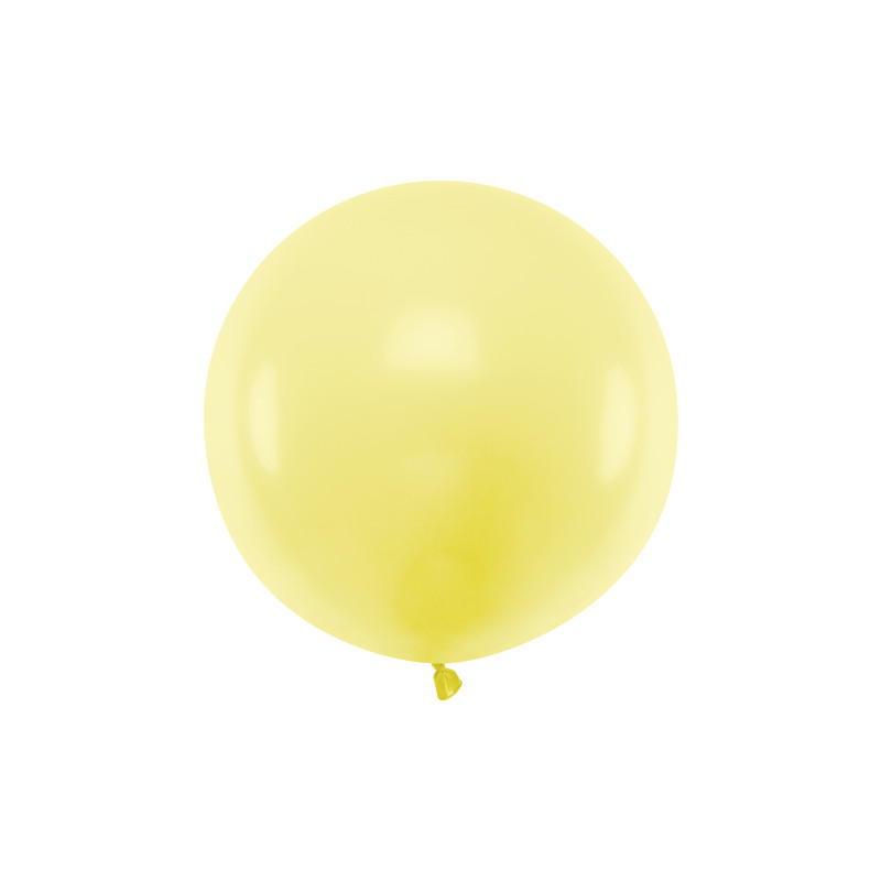 Ballon géant 60cm jaune pastel
