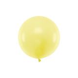 Ballon géant 60cm jaune pastel