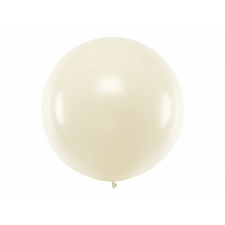 Ballon géant de Baudruche 1m Métallic perle