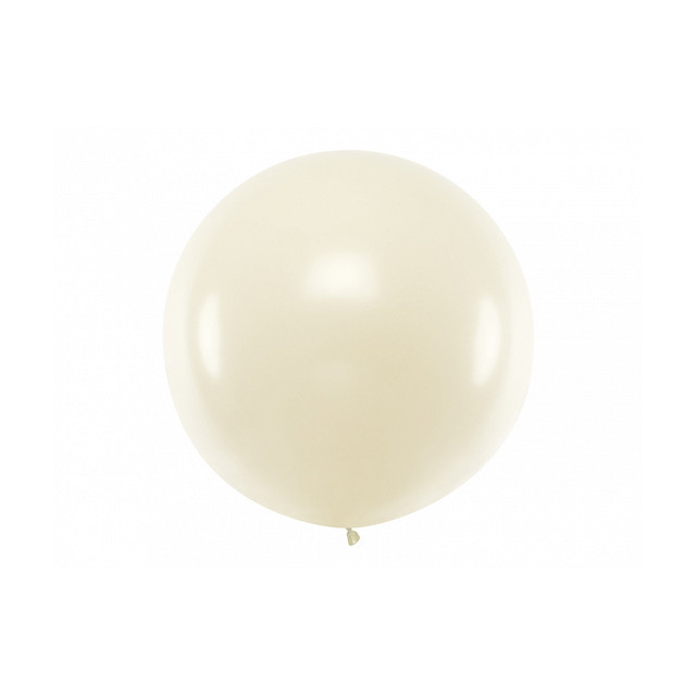 Ballon géant de Baudruche 1m Métallic perle