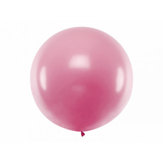 Ballon géant de Baudruche 1m Métallic rose