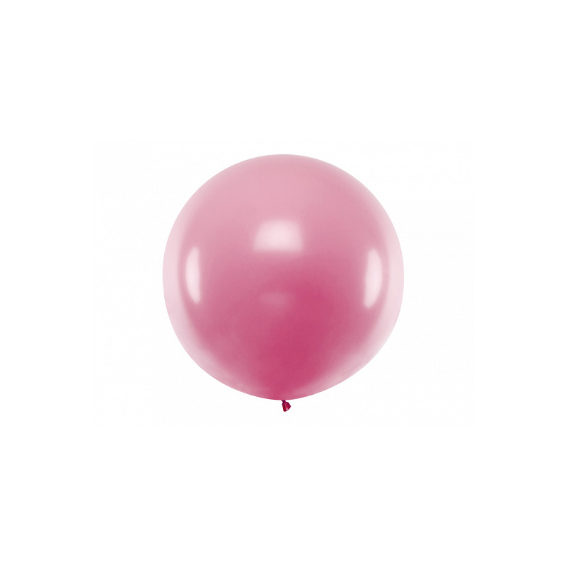 Ballon géant de Baudruche 1m Métallic rose