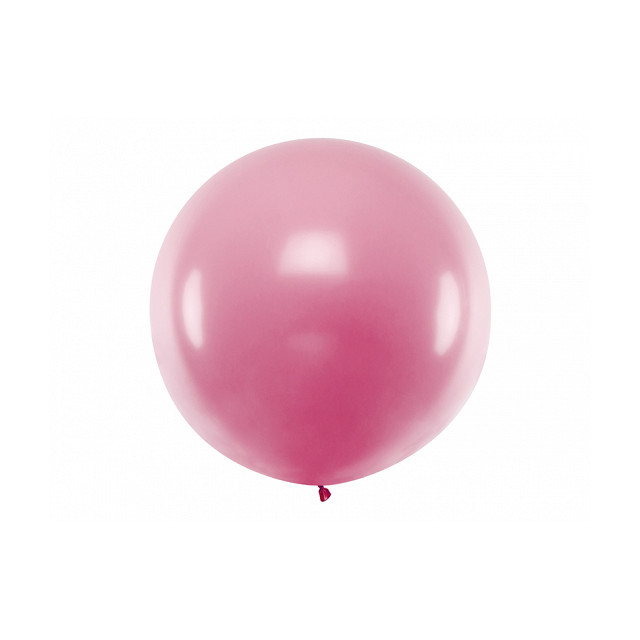 Ballon géant de Baudruche 1m Métallic rose