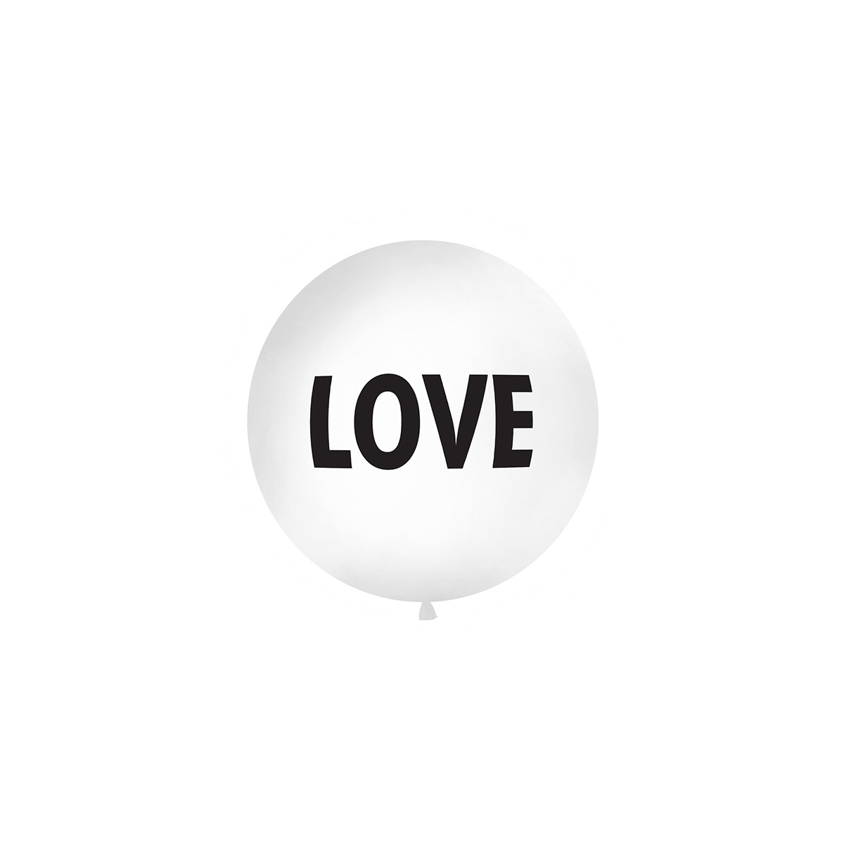 Ballon géant baudruche "Love" 1 mètre - Blanc
