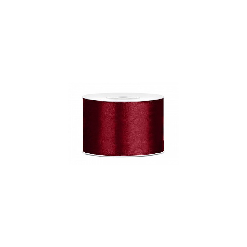 Ruban Satin Rouge foncé 5cm - 25m