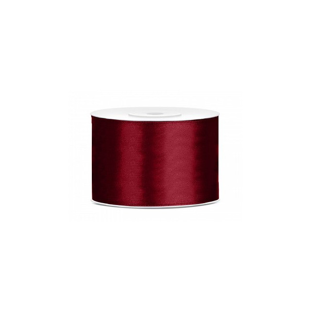 Ruban Satin Rouge foncé 5cm - 25m