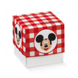 x1 Boite à dragées cube Mickey rouge