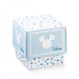 x1 Boite à dragées cube Mickey bleu