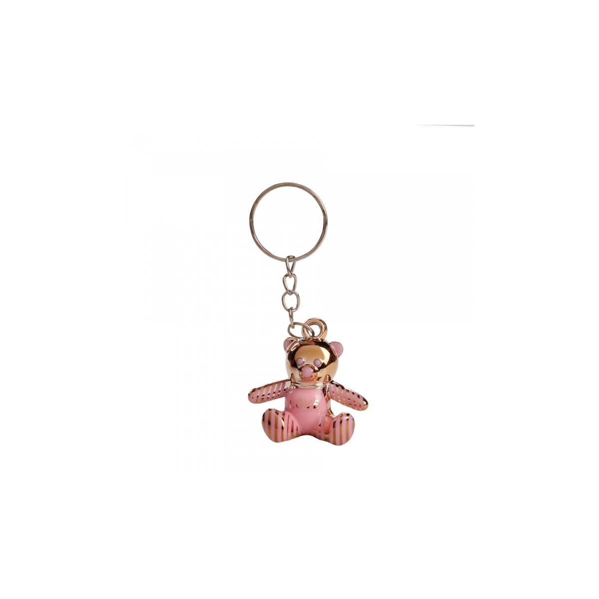 x1 Porte clé ourson rose