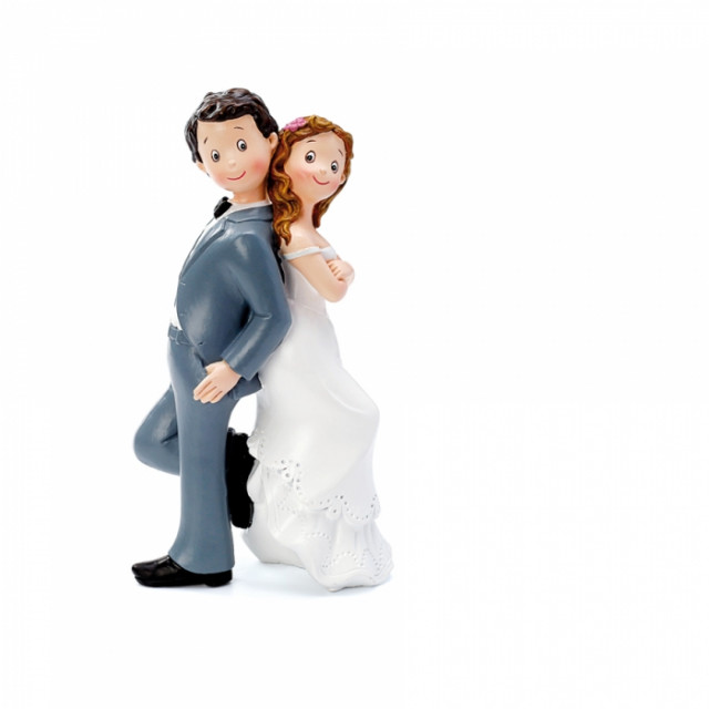 Figurine mariage dos à dos