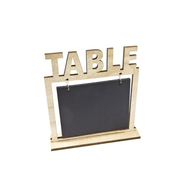 Marque table ardoise et bois