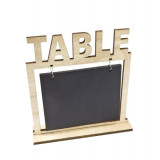 Marque table ardoise et bois