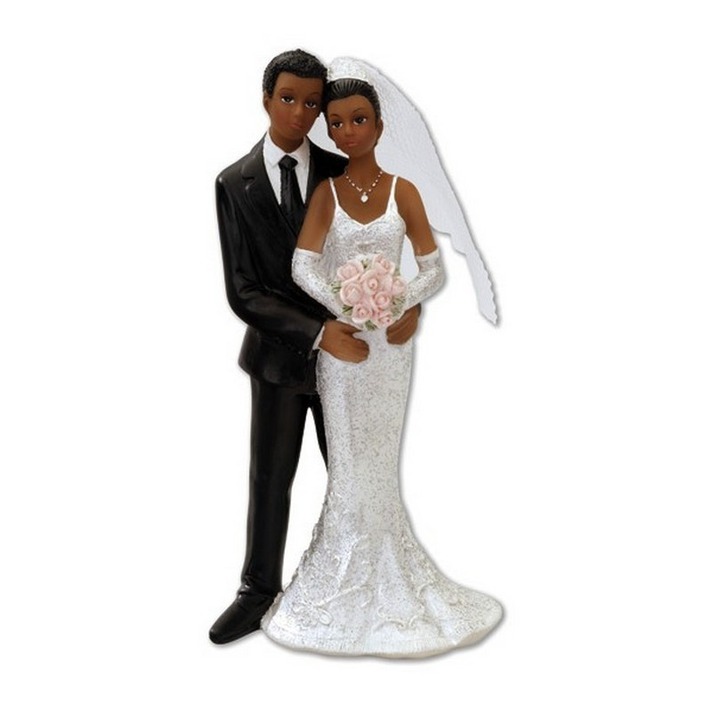 Figurine mariage matte de peau