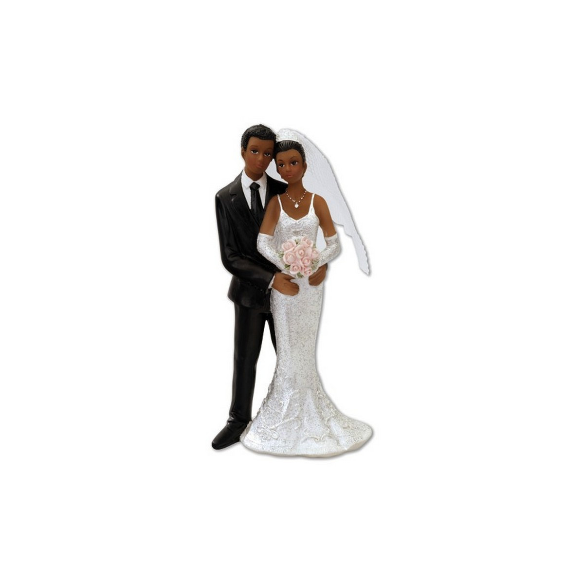 Figurine mariage matte de peau