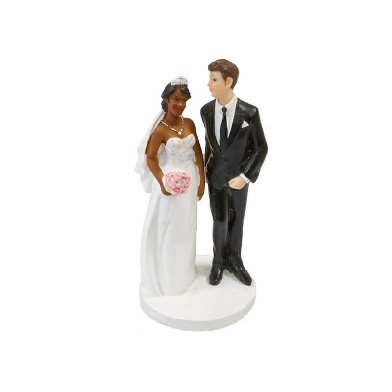 Figurine mariage mariée mate de peau