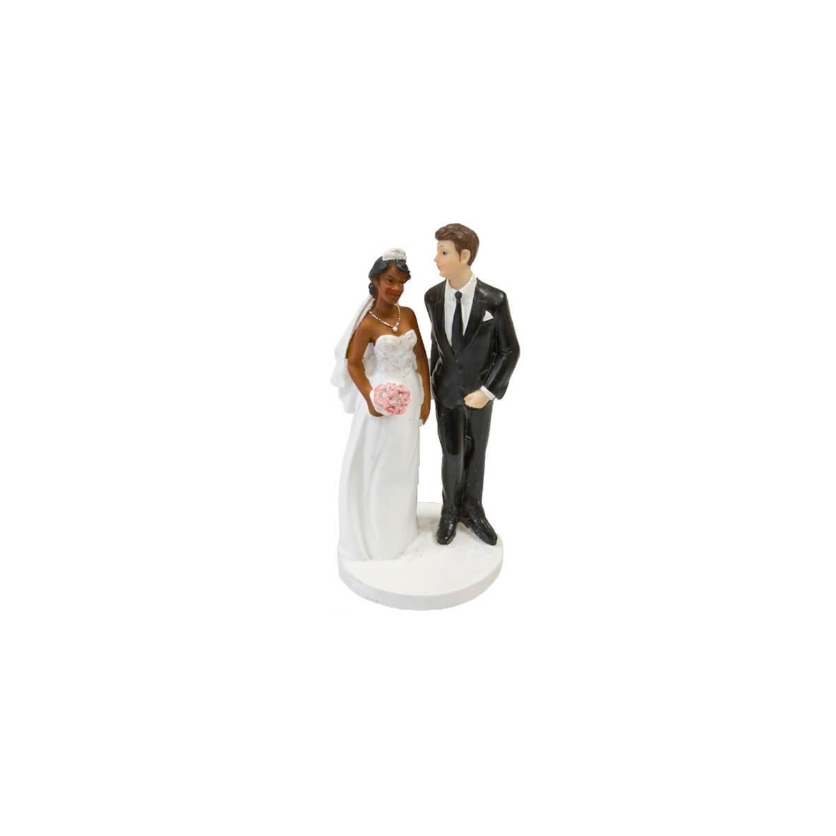 Figurine mariage mariée mate de peau