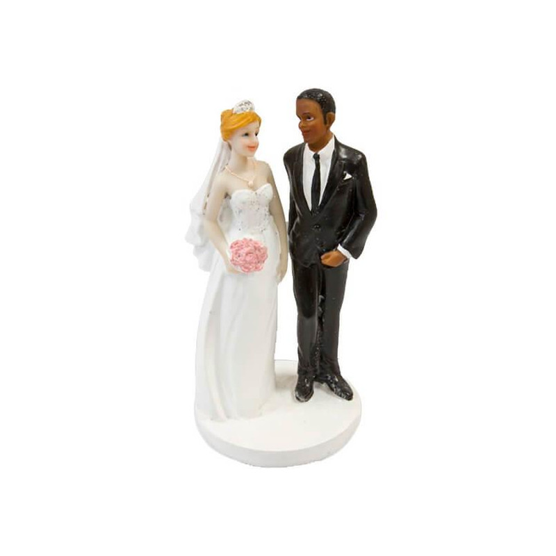 Figurine mariage marié mate de peau