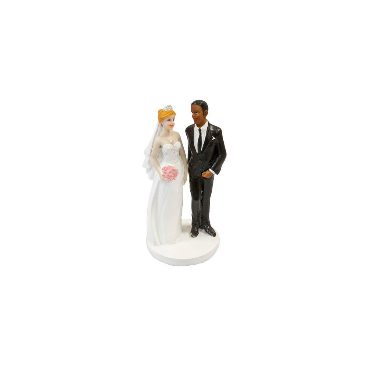 Figurine mariage marié mate de peau