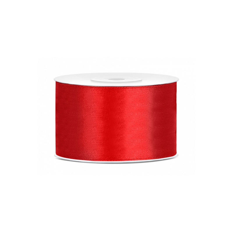 Ruban en satin Rouge 3.8cm x 25m