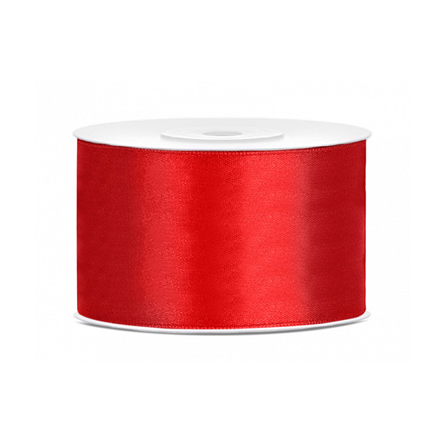 Ruban en satin Rouge 3.8cm x 25m