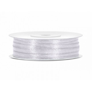 Ruban Satin Blanc 3mm - 50m