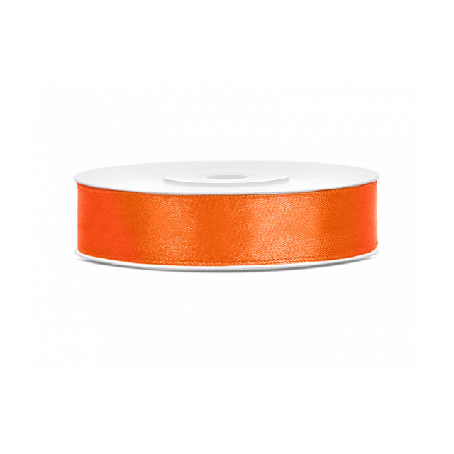 Ruban Satin orange 12mm - 25m