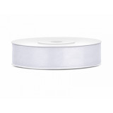 Ruban Satin blanc 12mm - 25m