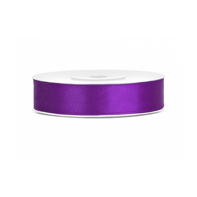 Ruban Satin violet 12mm - 25m