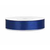 Ruban Satin bleu marine 12mm - 25m