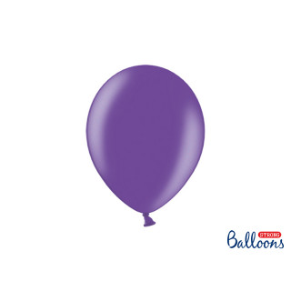 x10 Ballons metallic violet