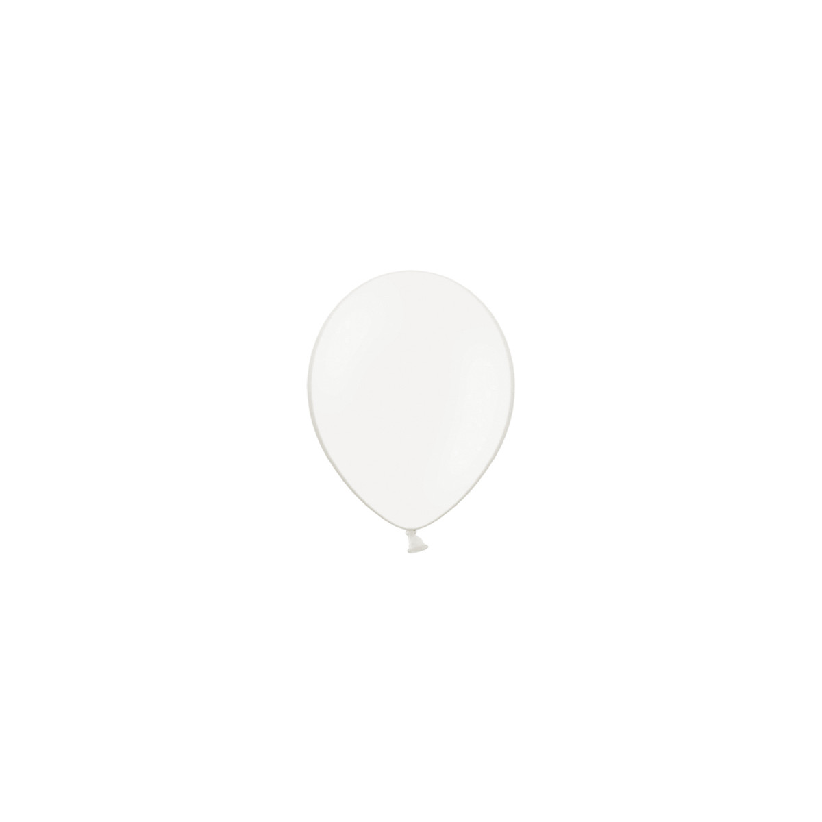x100 Ballons crystal blanc
