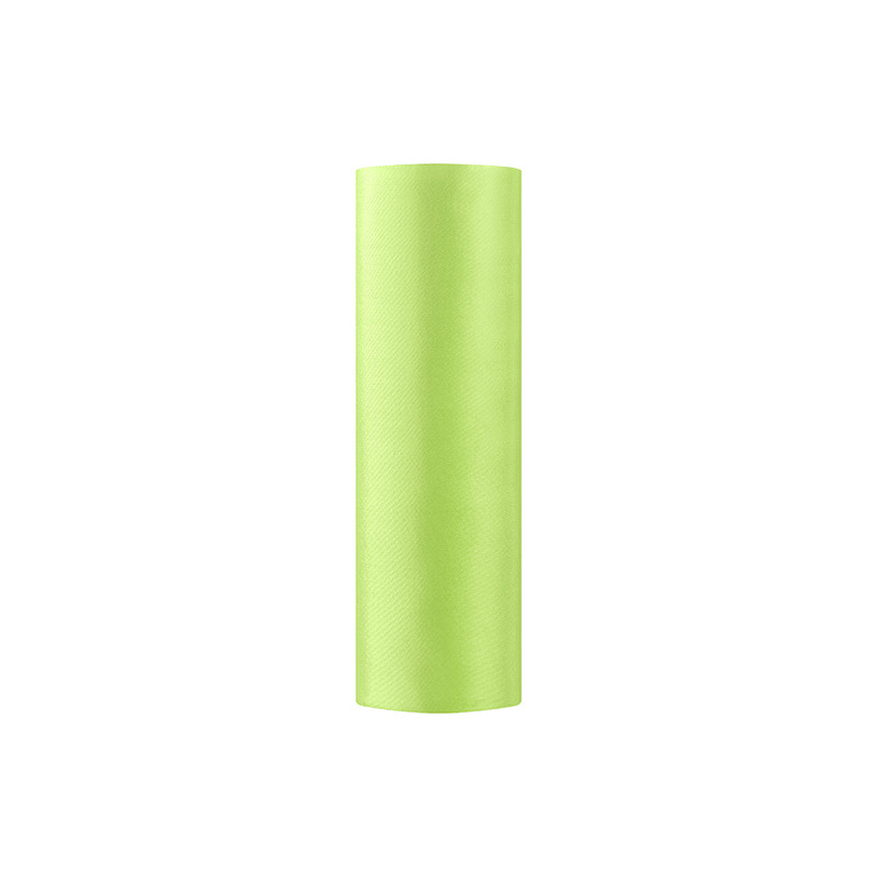 Rouleau satin vert pomme 9 m x 16 cm