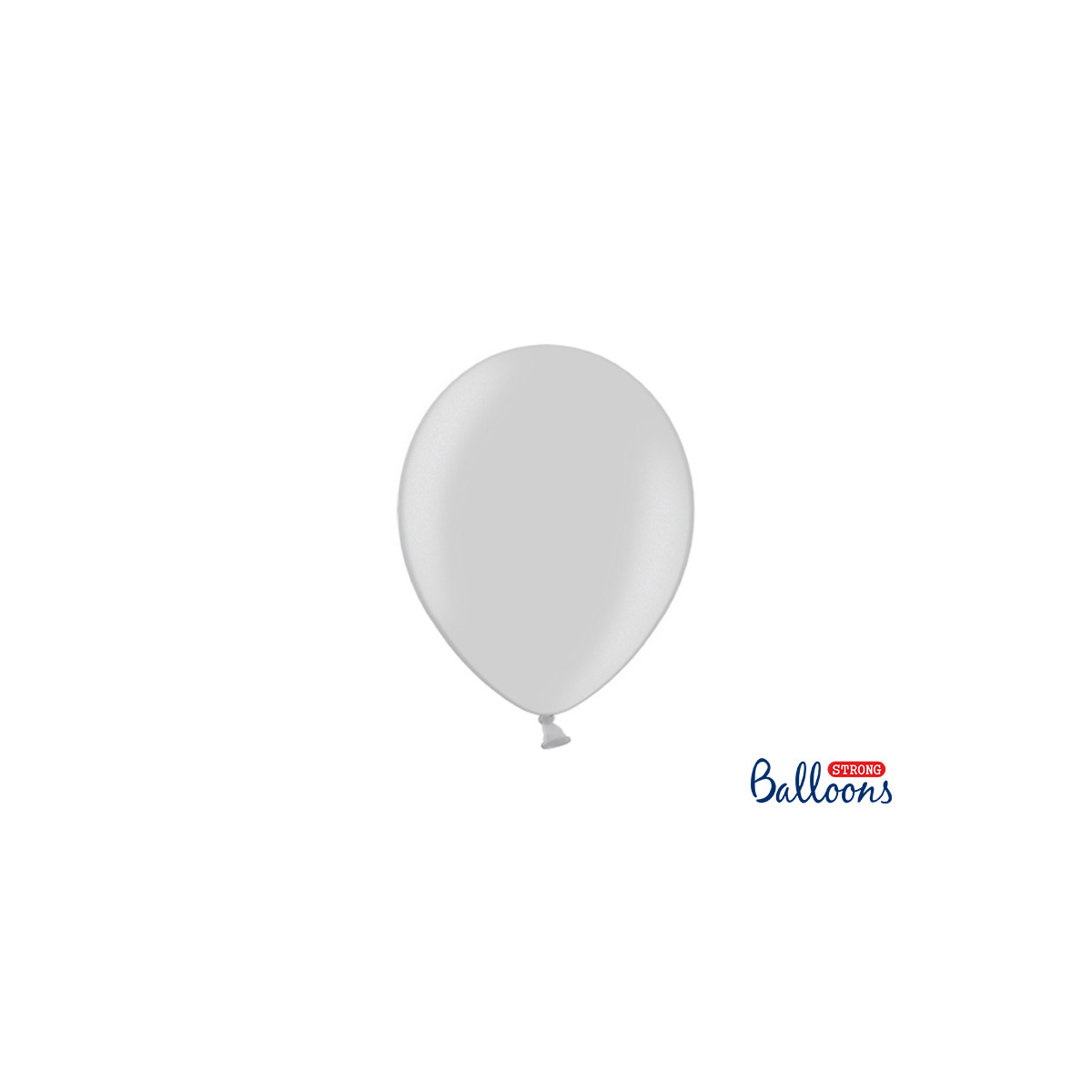 x10 Ballons metallic argent