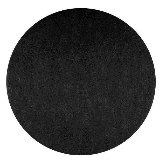 Set de table noir rond