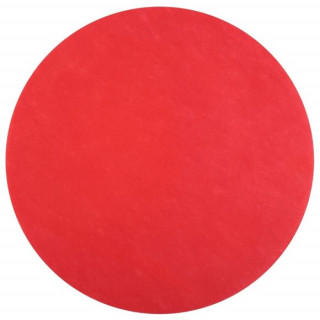 Set de table rouge rond