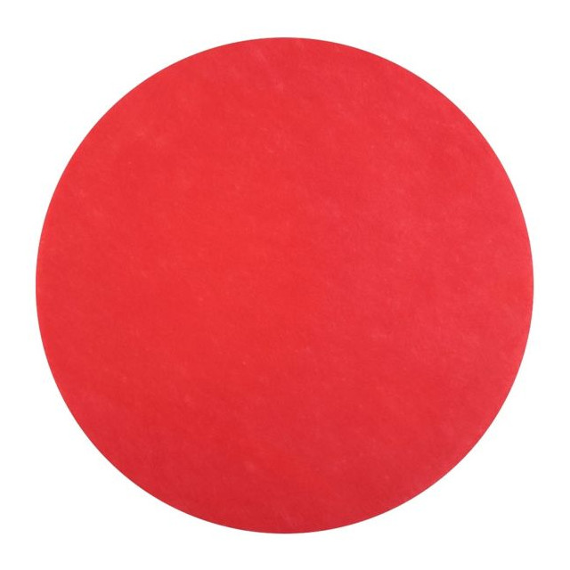 Set de table rouge rond