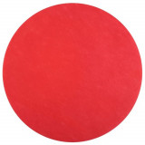 Set de table rouge rond