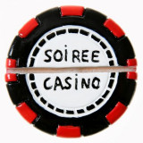 Marque place casino noir et rouge