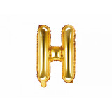 Ballon lettre H or