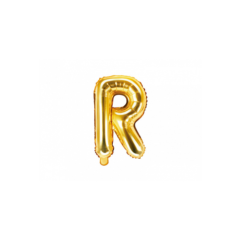 Ballon lettre R or