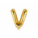 Ballon lettre V or