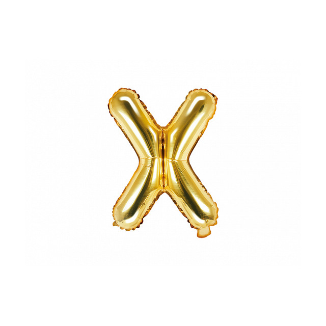 Ballon lettre X or