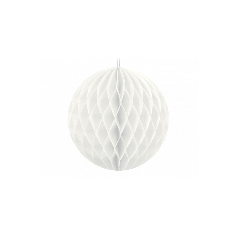 x1 Boule Alvéolée 10cm - Blanche