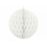 x1 Boule Alvéolée 10cm - Blanche