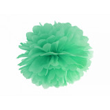 x1 Pompon papier menthe 35cm