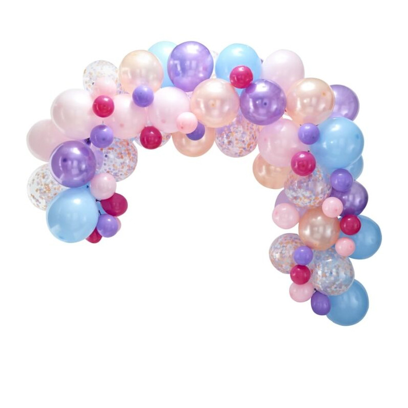 kit 80 ballons pastel