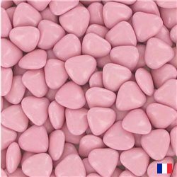 1kg Dragées coeur chocolat Rose