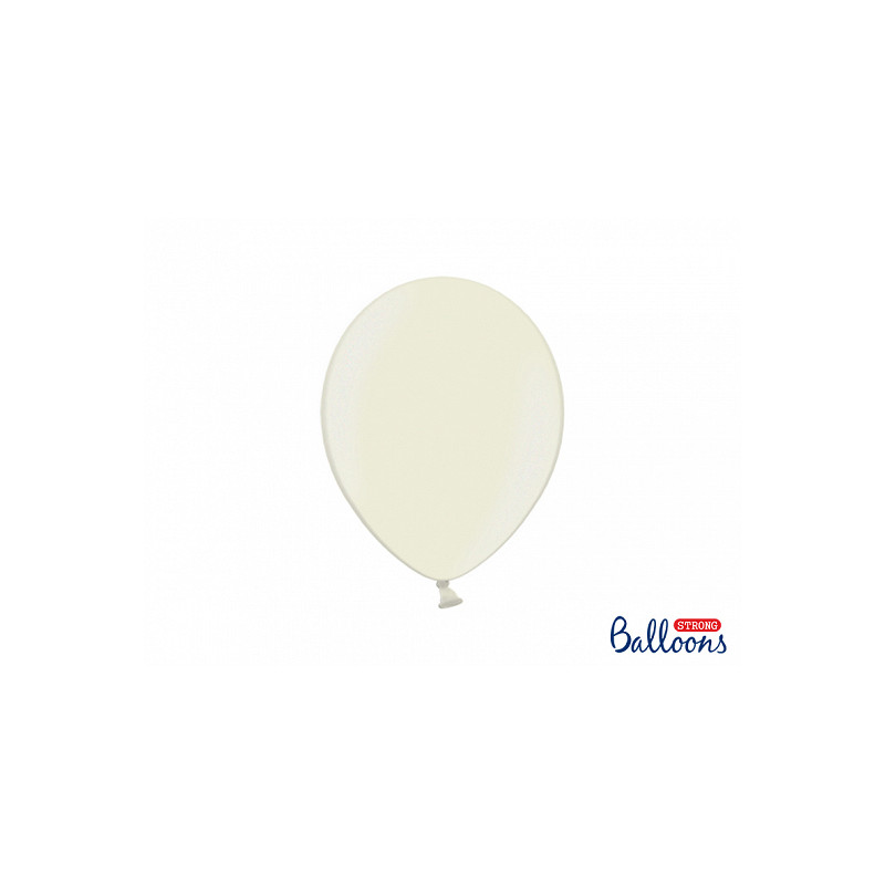 x10 Ballons metallic crème